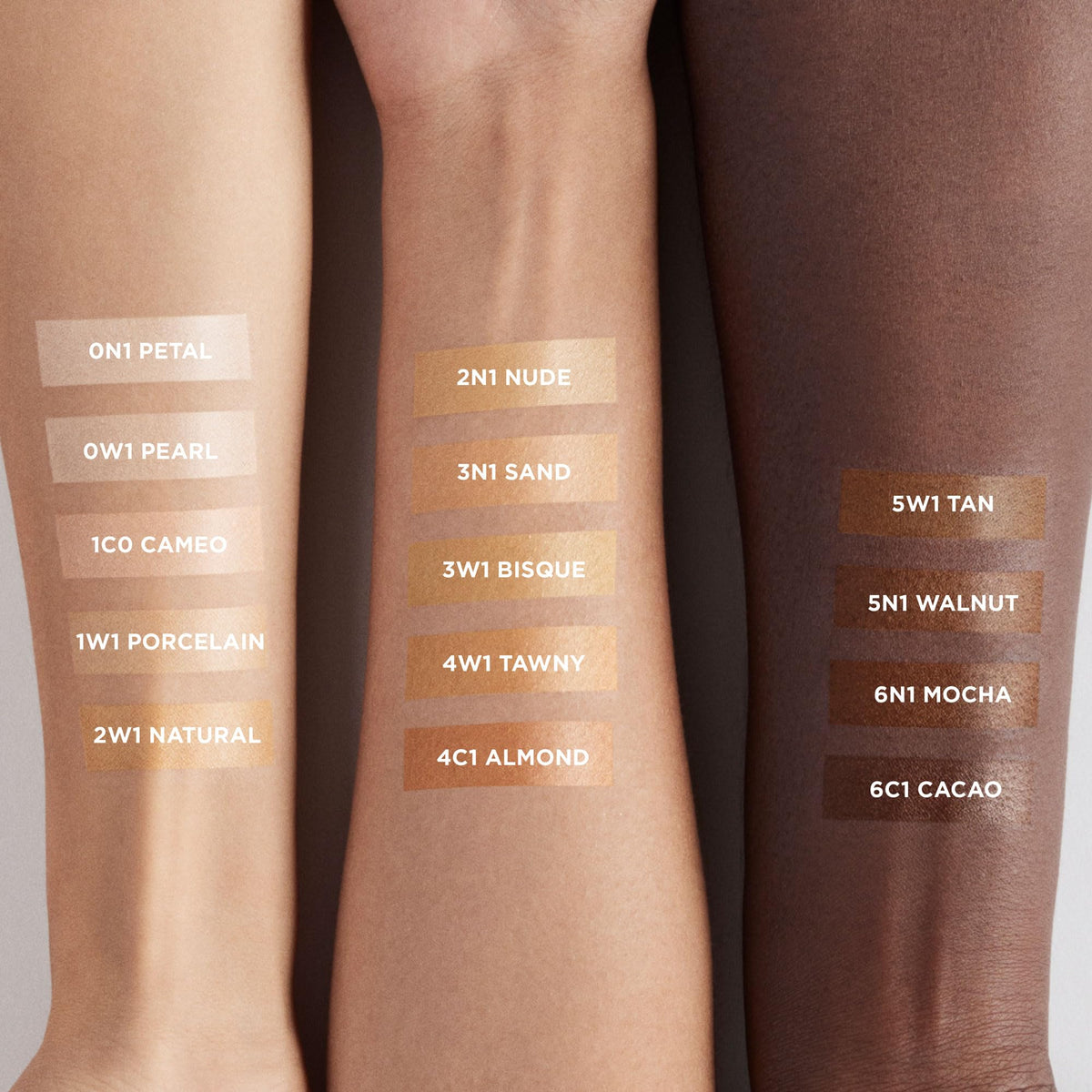 Laura Mercier pearl blend detail highlighting shade-specific luminous pearls benefit