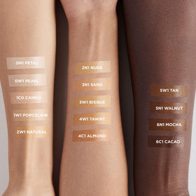 Laura Mercier pump dispensing product with SPF 25, showing easy control and protective benefit