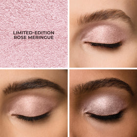 Laura Mercier swatches of three shades on forearm demonstrating rich color payoff and blendability