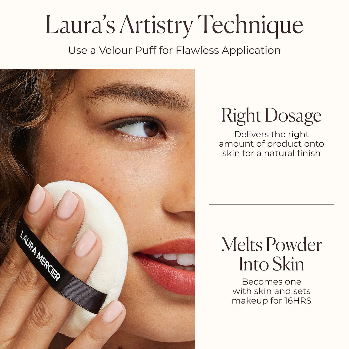 Laura Mercier jar on vanity in lifestyle setting for everyday beauty ritual
