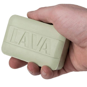 Lava pumice bar in workshop hands cleaning mechanic's oily hands quickly