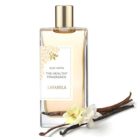 LAVANILA bottle front view showing elegant packaging and clear brand benefit