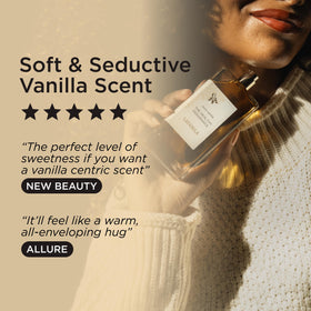 LAVANILA perfume texture on skin showing smooth finish and skin-friendly benefit