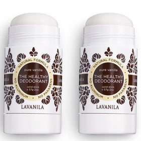 LAVANILA deodorant inside travel bag ready for on-the-go freshness