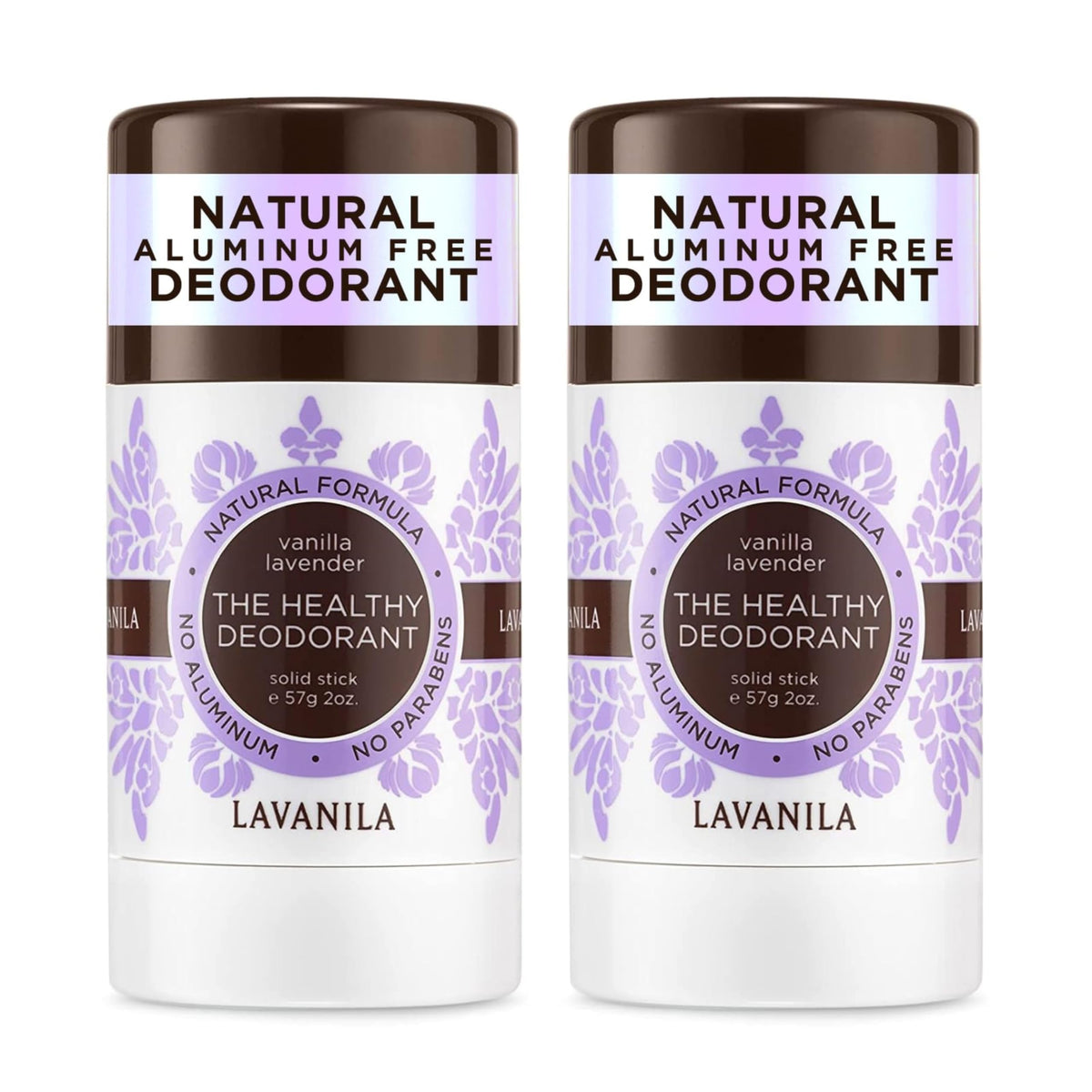Lavanila front packaging showing duo pack and scent benefits