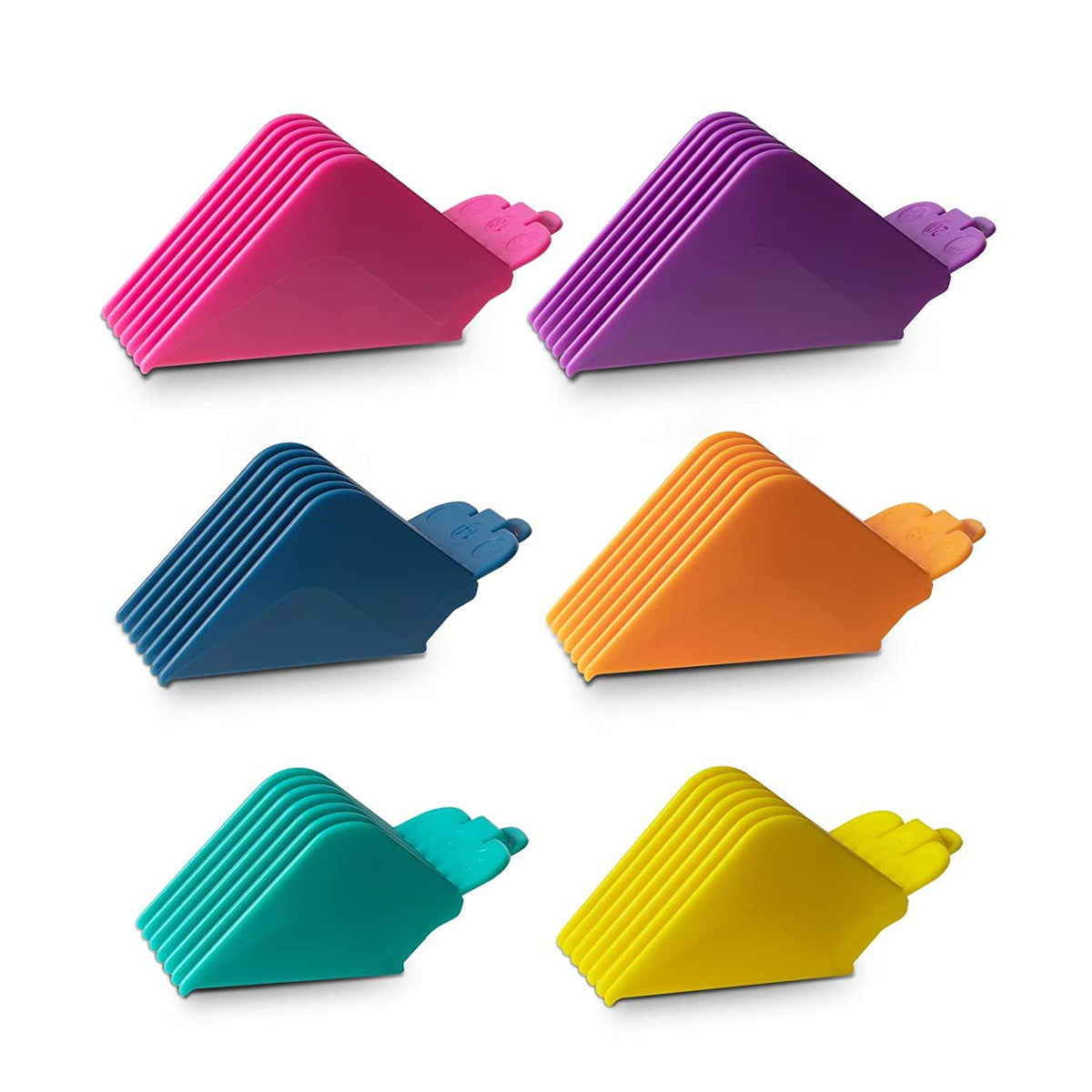 LAVEST front packaging showing six color-coded guards and sizes for quick selection