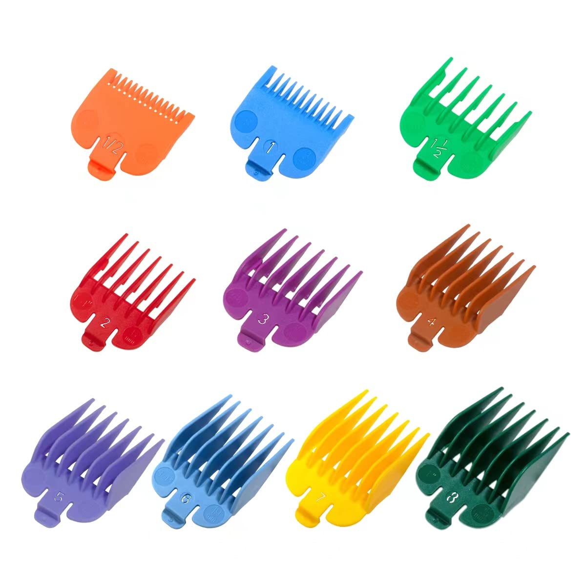 LAVEST front view packaging showing ten color-coded guards and brand