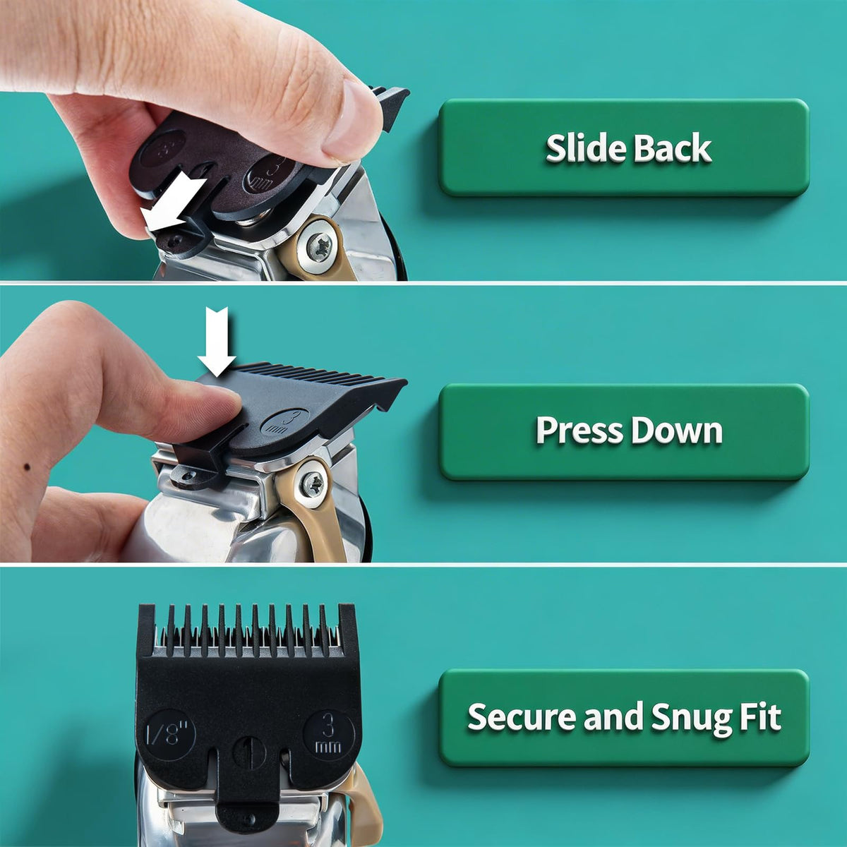 LAVEST label and compatibility list visible to confirm fit with Wahl-style clippers benefit