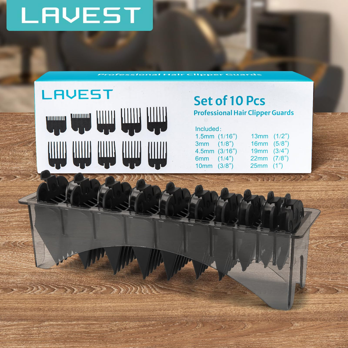 LAVEST used in a home haircut scene illustrating easy at-home trimming and tidy results