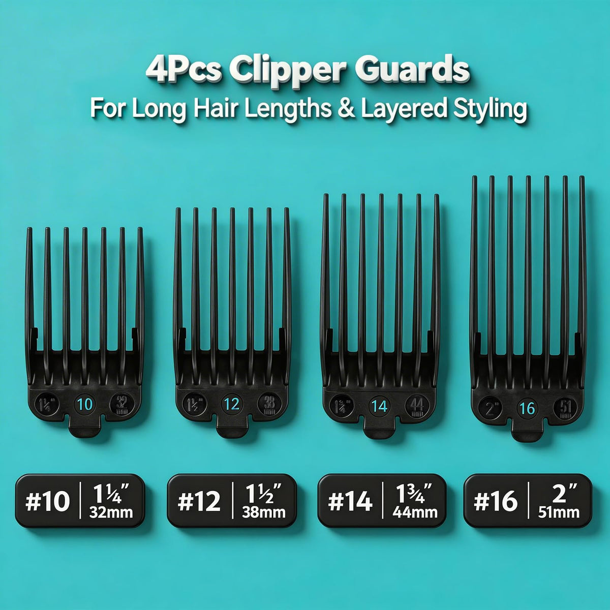 LAVEST guard attached to clipper side view demonstrating secure snap-on fit benefit