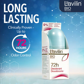 Lavilin deodorant texture detail highlighting gentle formula feel