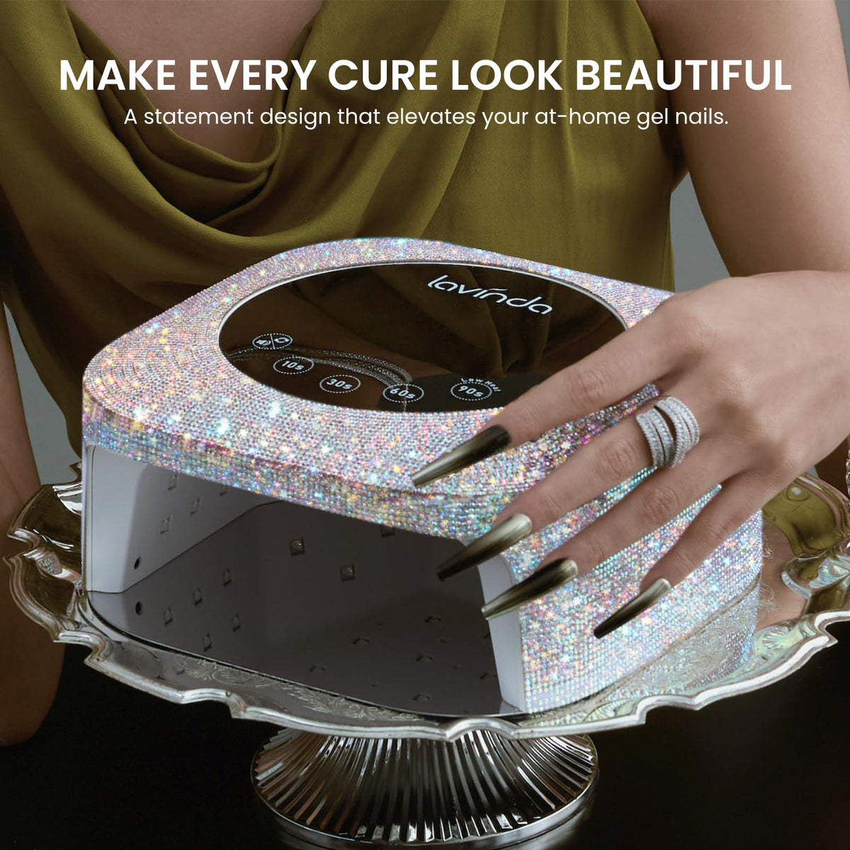 Lavinda removable magnetic base open to show easy cleaning and pedicure access