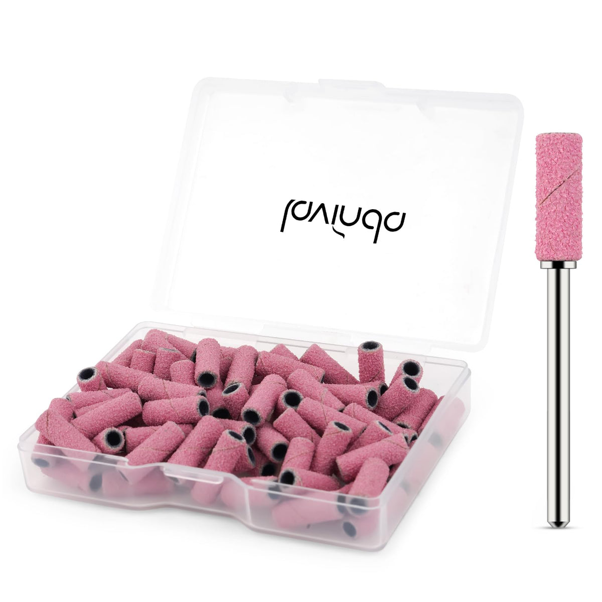 Lavinda front packaging showing 80-piece 120 grit bands and mandrel, convenient set