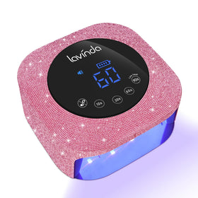 Lavinda front view lamp showing compact body and large curing space for quick gels