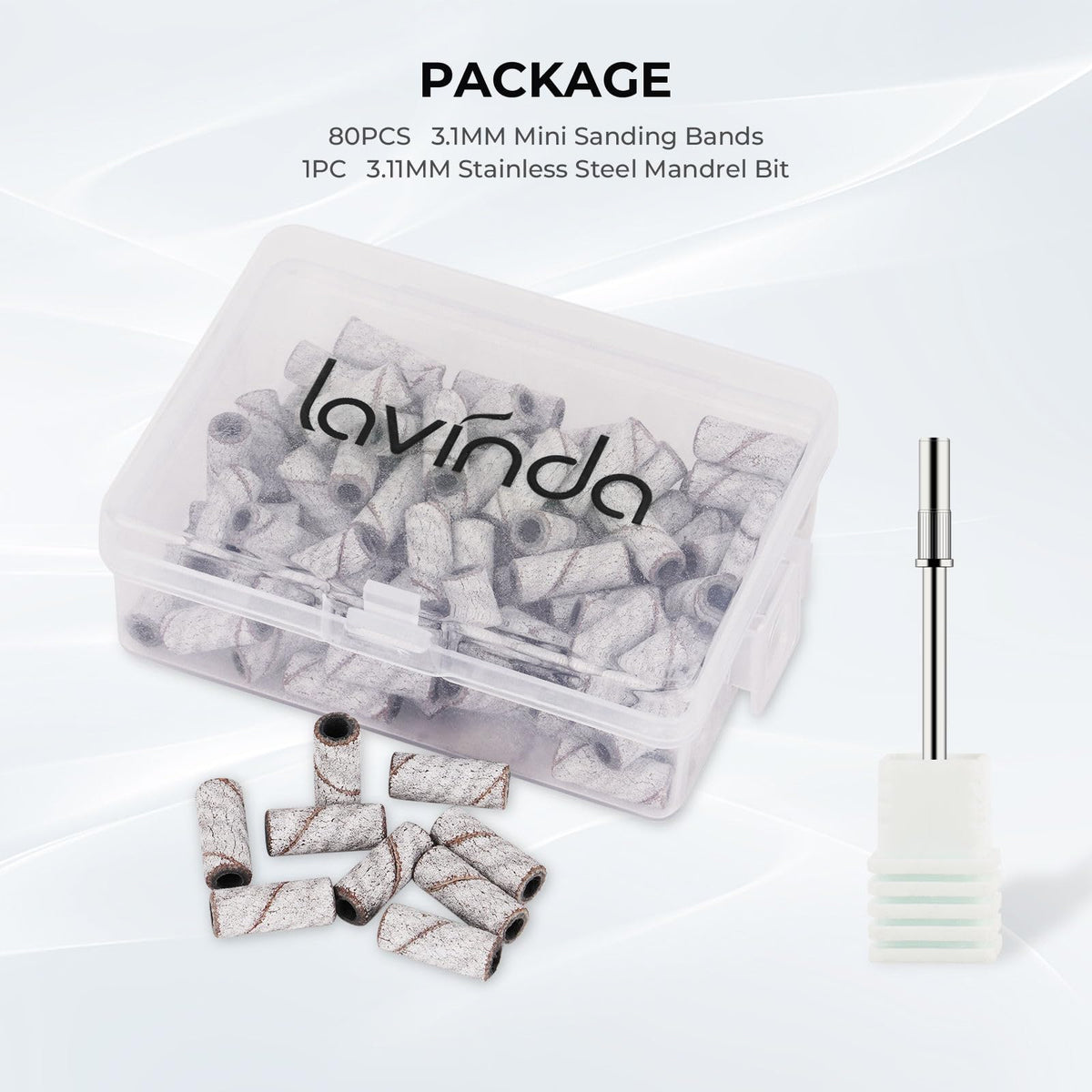 Lavinda salon table with bands in use for professional finishing