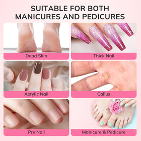 Lavinda stacked pink sanding bands illustrating plentiful quantity and quick replacement