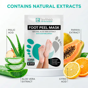 lavinso application on feet showing easy one-hour wearing benefit