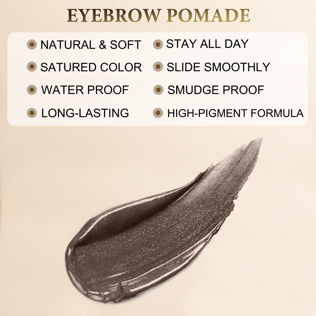 LAVONE dual-ended eyebrow brush detail for blending and sculpting brows