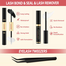 LAVONE precision tweezers in hand for easy, accurate lash placement