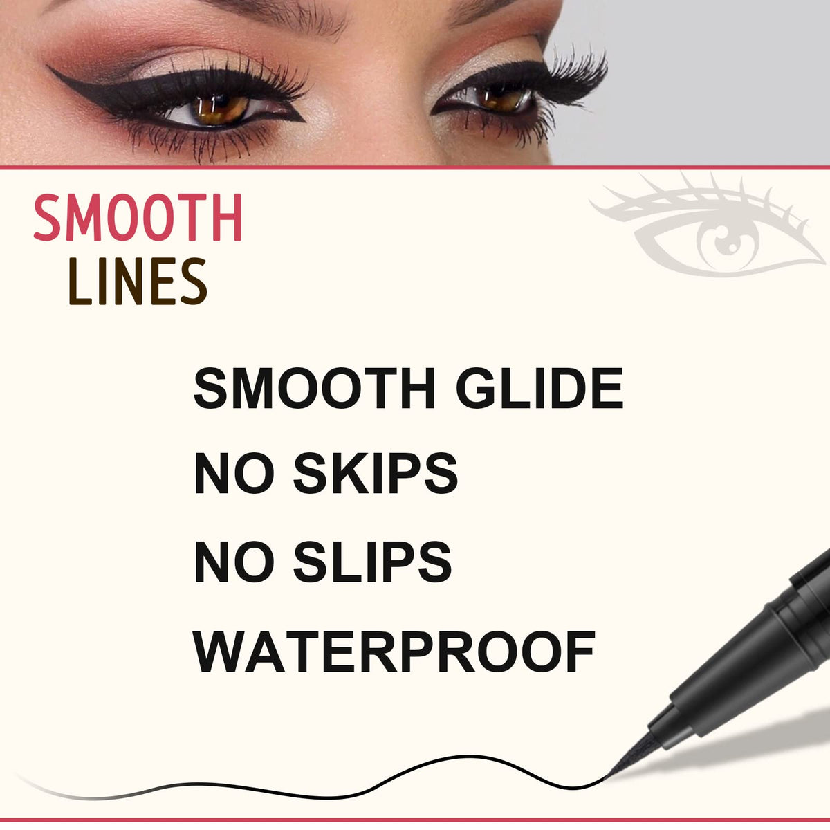 LAVONE ultra-slim brow pencil tip closeup for precise hair-like strokes