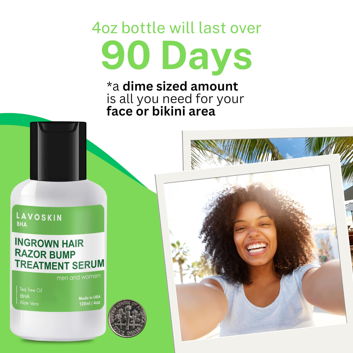 lavoskin label close-up highlighting salicylic acid and tea tree benefits