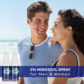 Lavtek lifestyle shot of man and woman using spray showing daily routine
