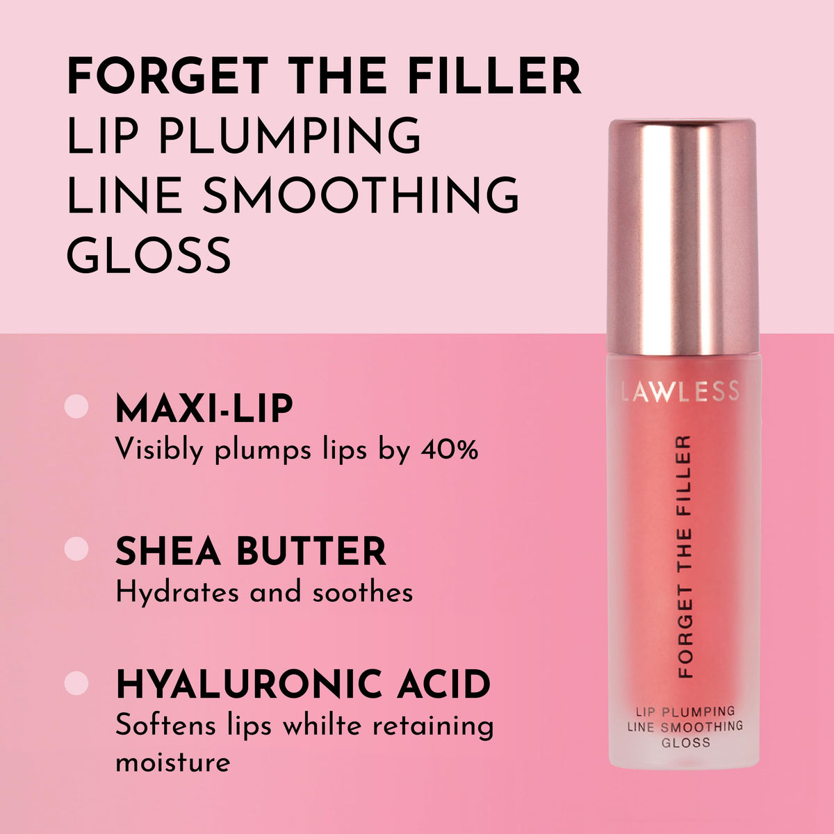 Lawless close-up of plush applicator showing smooth, even glide benefit