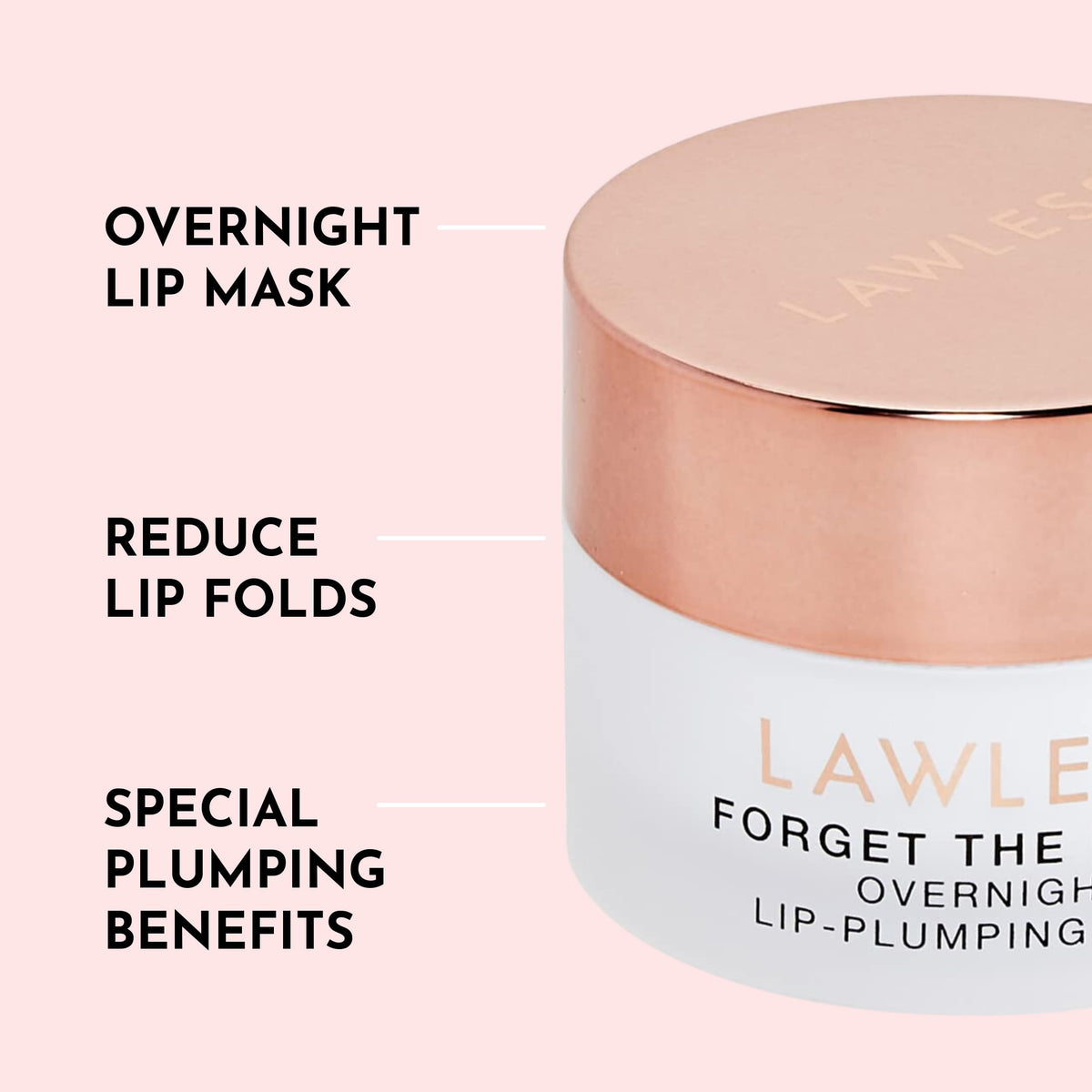 LAWLESS mask swirled on fingers illustrating rich emollient texture and easy spreadability
