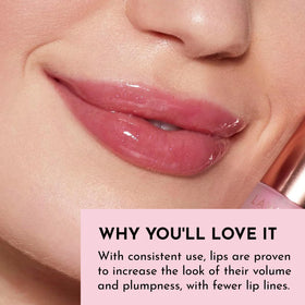 LAWLESS label close-up highlighting MAXI-LIP and nourishing ingredients for visible plumping