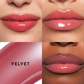 LAWLESS gloss in a handbag lifestyle image conveying on-the-go shine and conditioning benefit