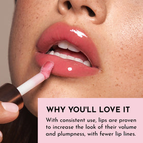 LAWLESS next to standard lipstick for scale showing compact 0.11 fl oz travel-friendly benefit