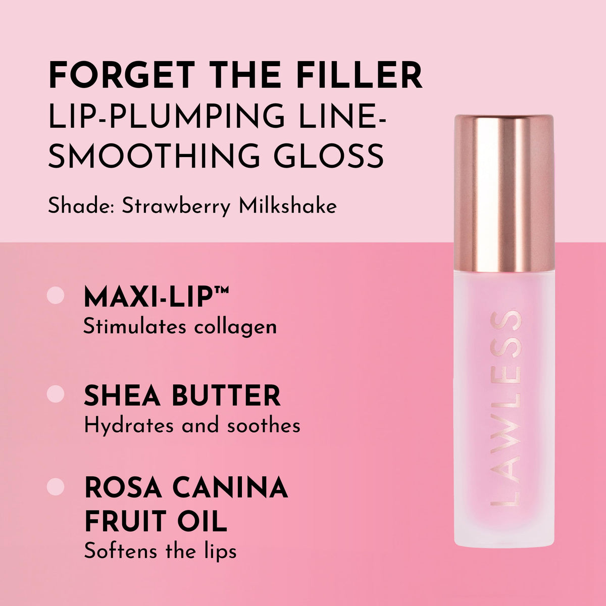 Lawless close-up texture revealing glossy sheen and comfortable non-sticky feel