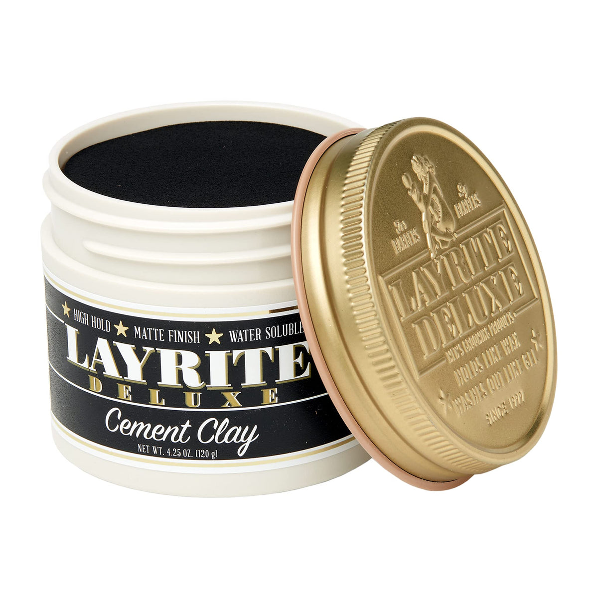 Layrite clay texture close-up demonstrating matte, thick grip