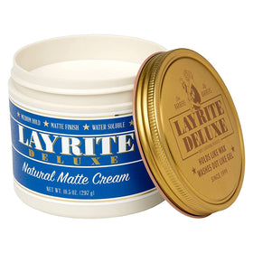 Layrite cream texture close-up showing smooth spreadability and control