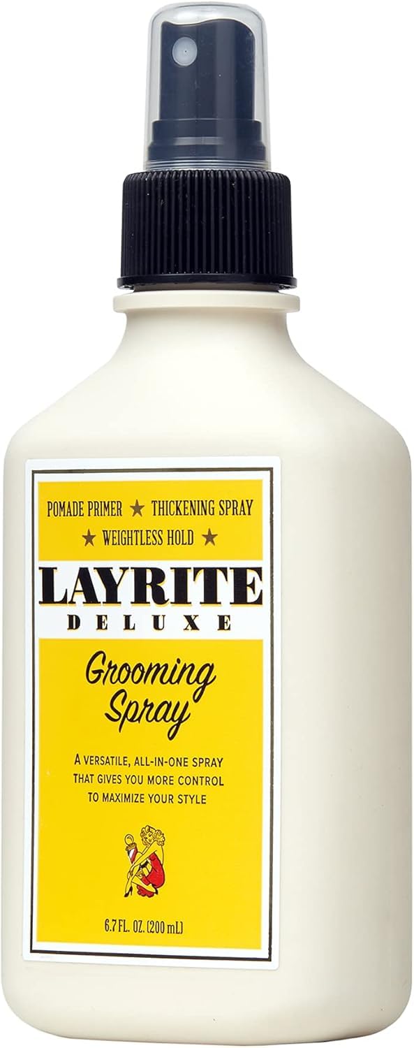 Layrite spray nozzle close-up highlighting mist control for even, buildable texture