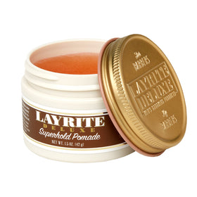 Layrite Superhold texture close-up showing thick gel consistency and strong grip