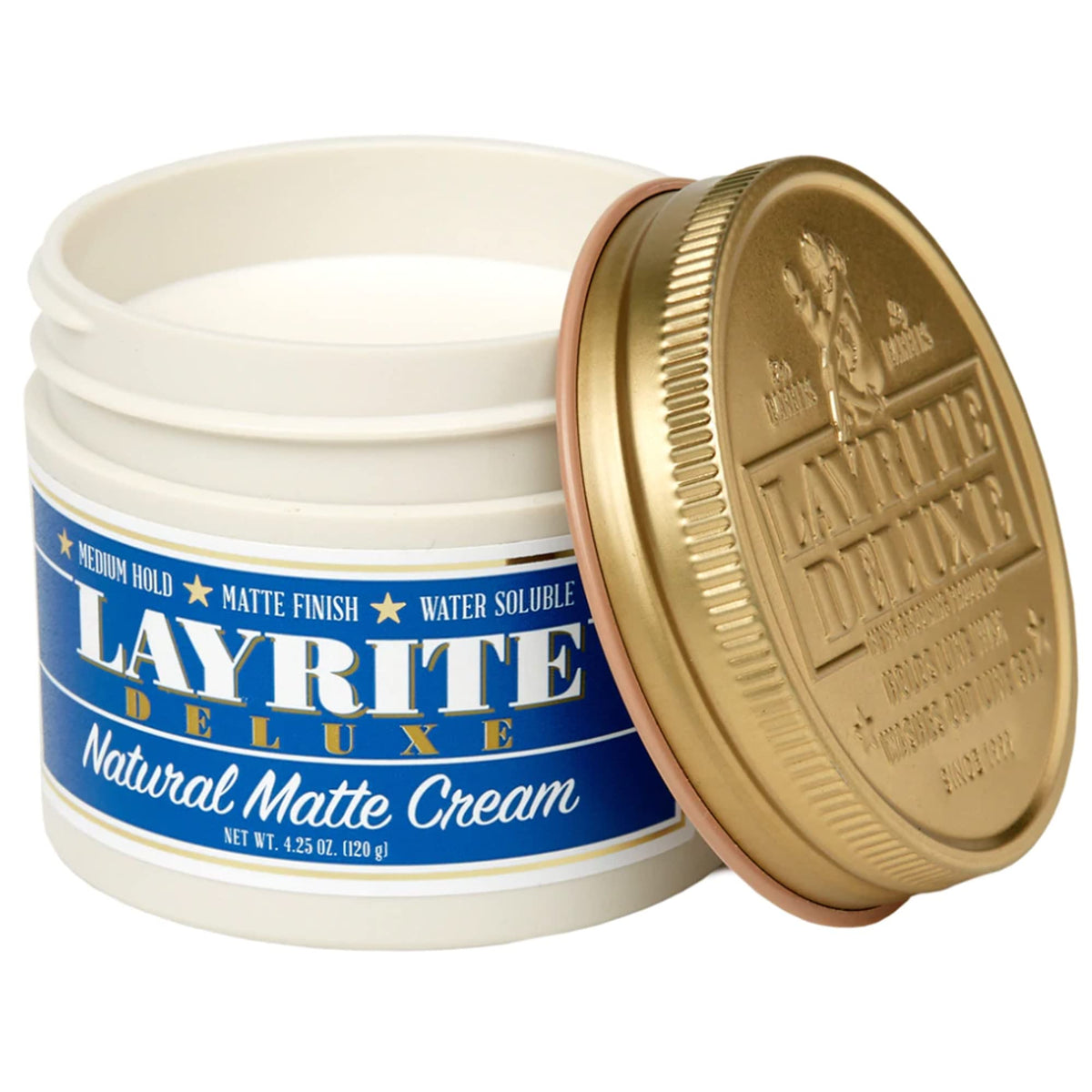 Layrite cream texture close-up highlighting spreadable, lightweight benefit