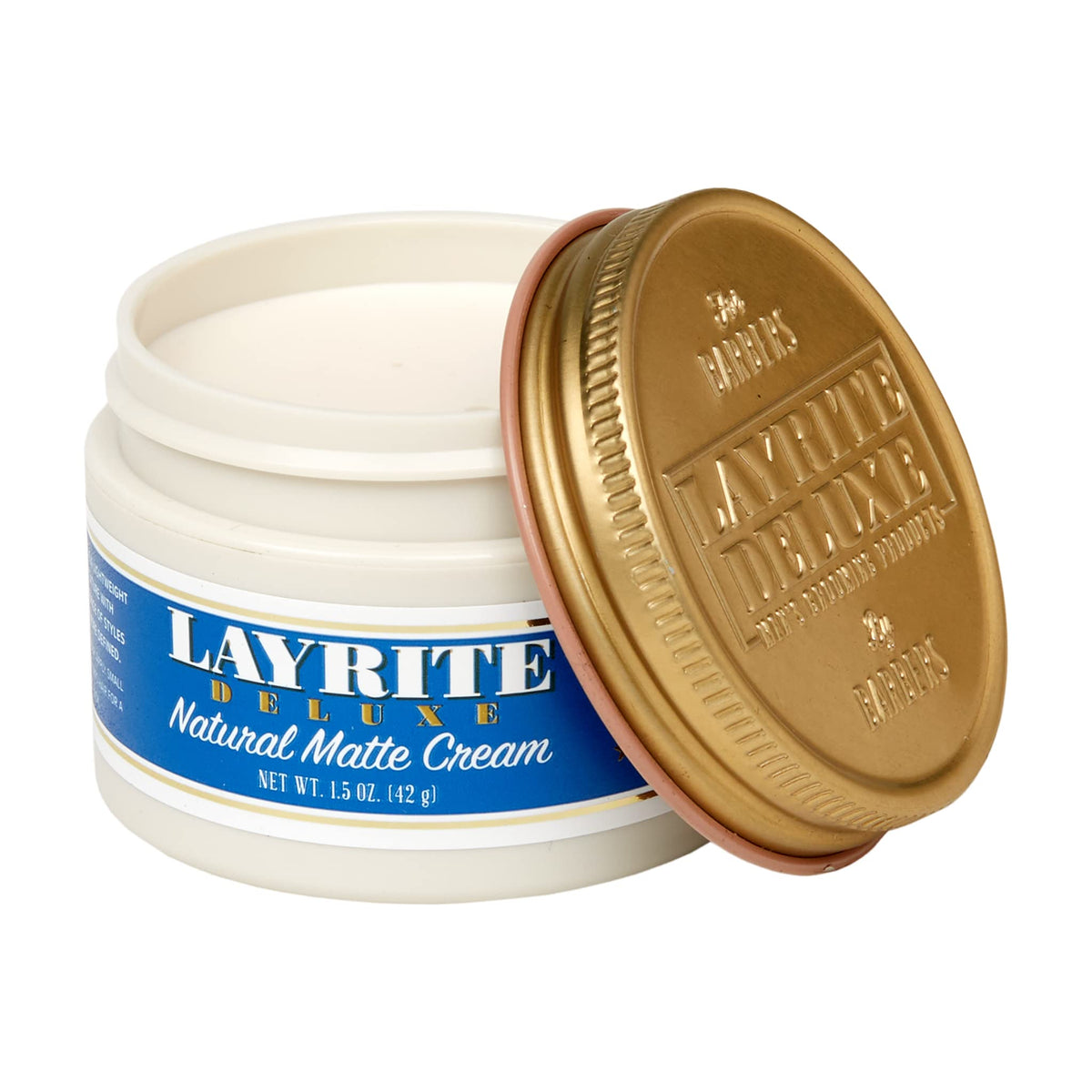 Close-up of Layrite cream texture highlighting smooth spreadability and easy application