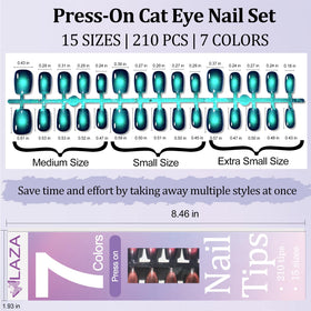 Laza adhesive tabs and glue included for long or short wear