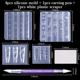 Laza mold snake close-up showing scale texture for dramatic nail effects