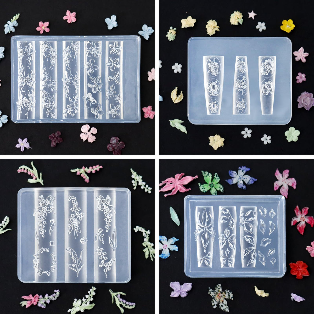 Laza demo 3D flower charms on nail tip showcasing quick decorative results