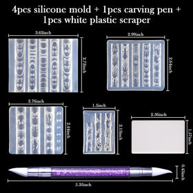 Laza dual-head carving pen detail used to shape and pack gel for precise results