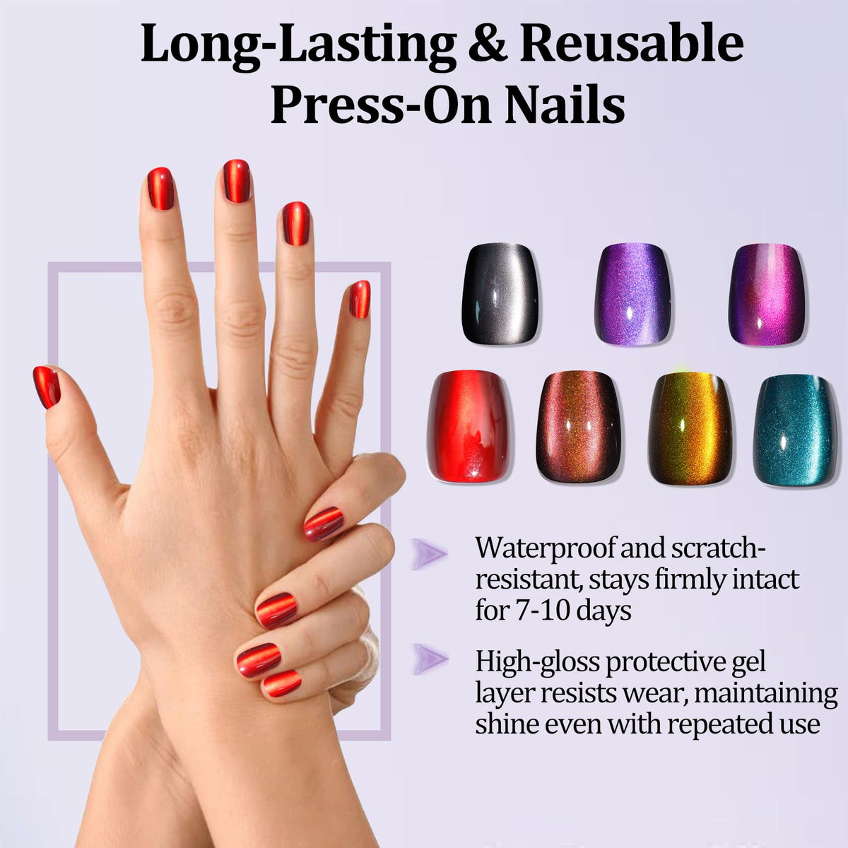 Laza display of 15 sizes for a precise fit and easy selection