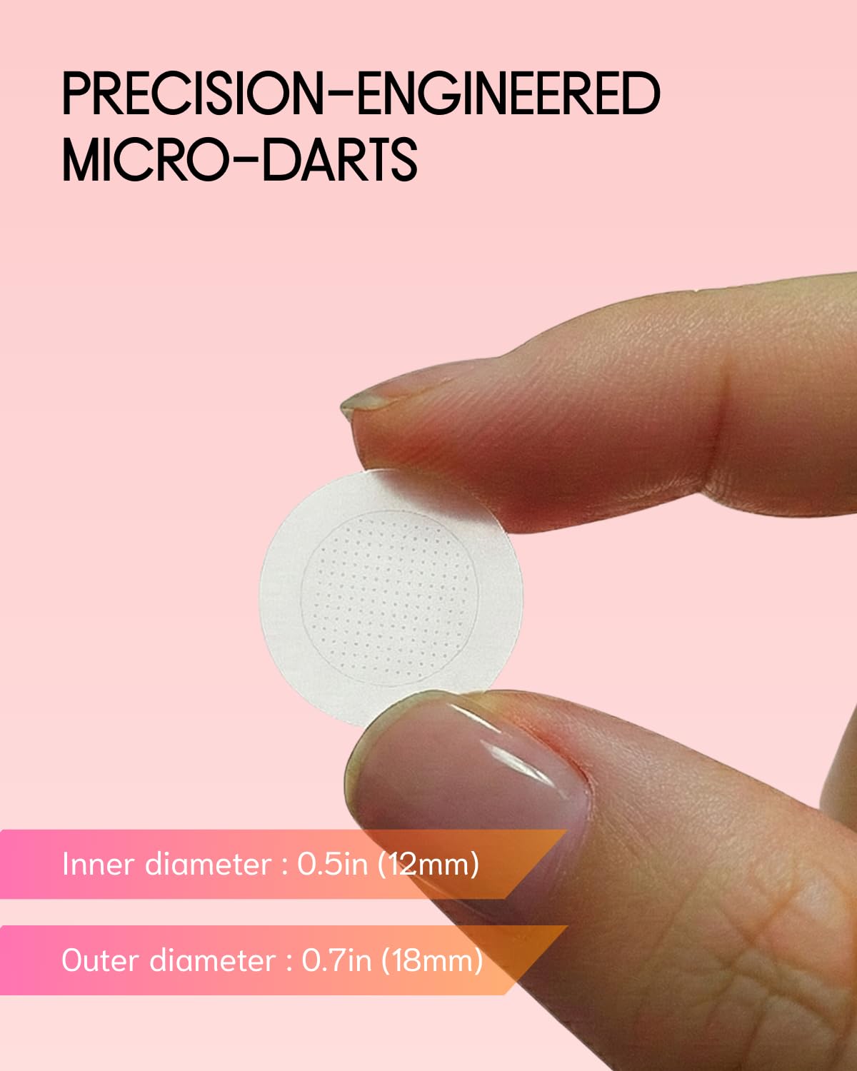 le dalcom patch applied to nose contour showing secure adhesion and comfort