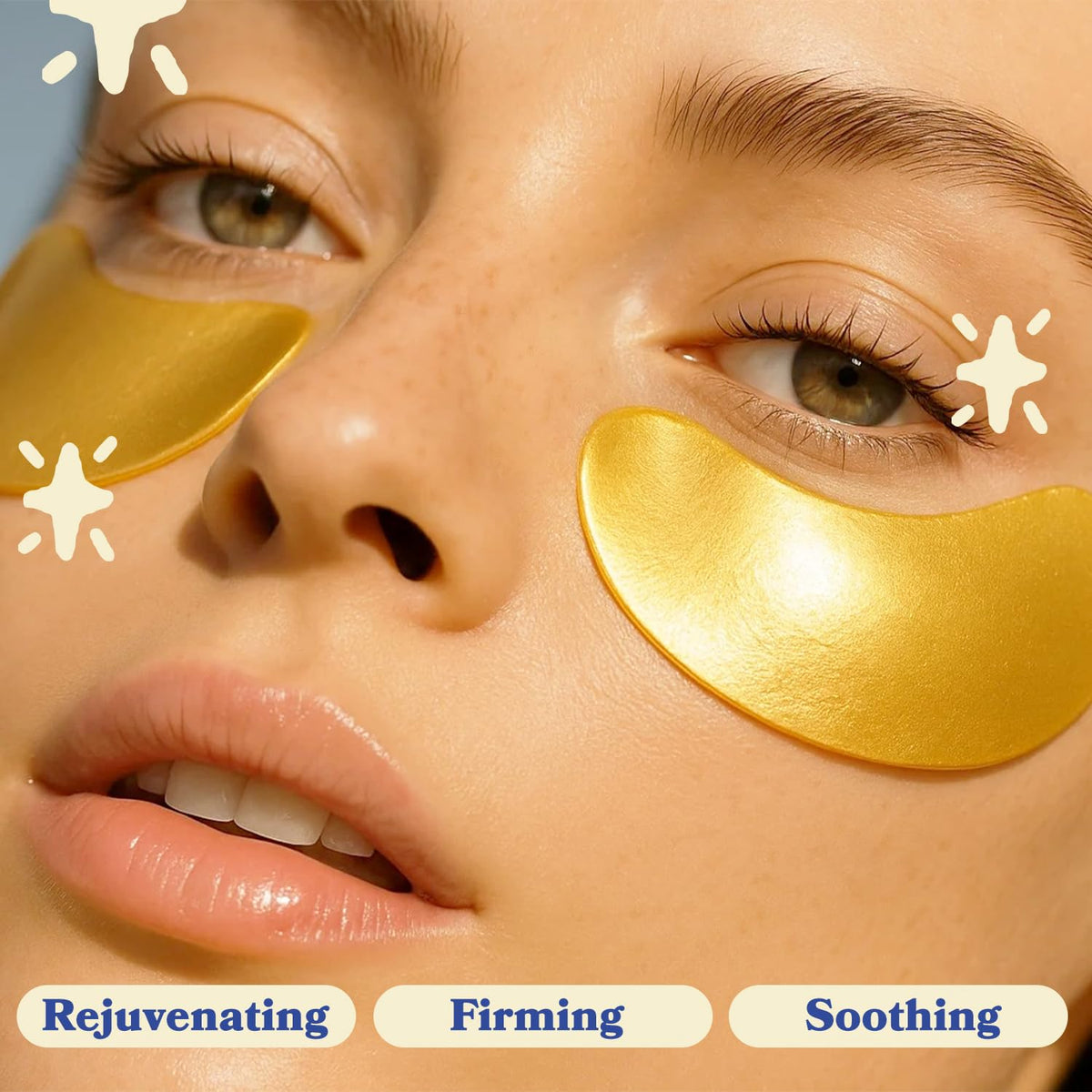 LE GUSHE side-by-side scale showing subtle under-eye improvement