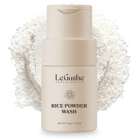 LE GUSHE front packaging showing 40g jar and label, highlights gentle exfoliation