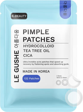 LE GUSHE front packaging showing patch variety and benefits