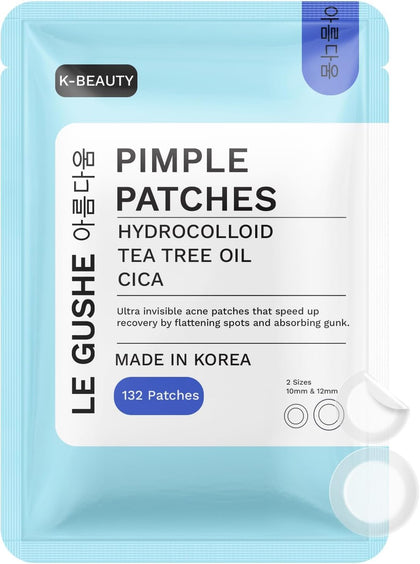 LE GUSHE front packaging showing patch variety and benefits