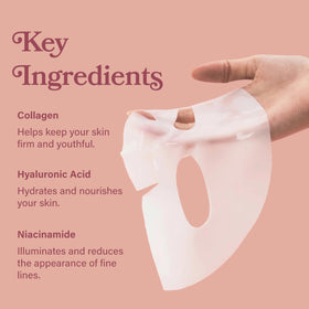 LE GUSHE mask worn by model overnight demonstrating comfortable, gentle fit