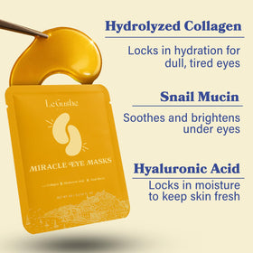 LE GUSHE serum droplet on patch highlighting hydrating ingredients